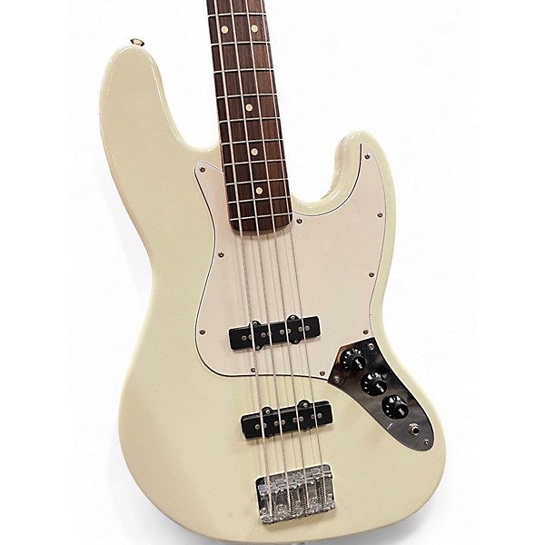 Used 1992 Fender Standard Jazz Bass White Electric Bass Guitar