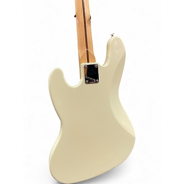 Used 1992 Fender Standard Jazz Bass White Electric Bass Guitar