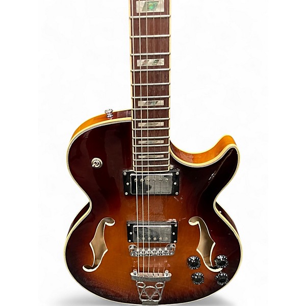 Used Iyv SLIM SUNBURST Hollow Body Electric Guitar