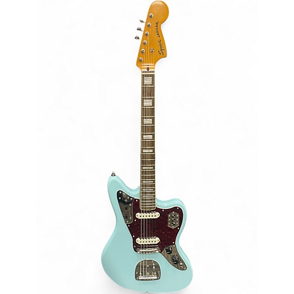 Used Squier classic vibe 70s Jaguar Daphne Blue Solid Body Electric Guitar