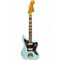 Used Squier classic vibe 70s Jaguar Daphne Blue Solid Body Electric Guitar thumbnail