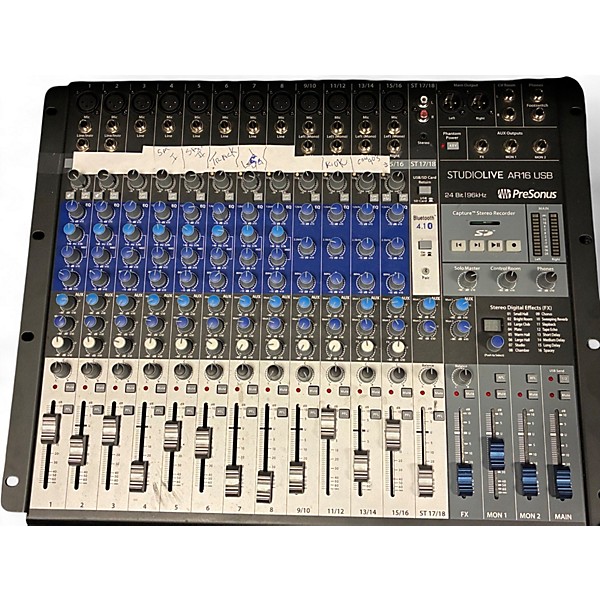 Used PreSonus Studio Live AR16 Powered Mixer
