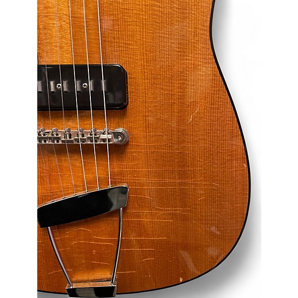 Used Frank Brothers Arcade Signature P90 Left Handed Vintage Amber Solid Body Electric Guitar