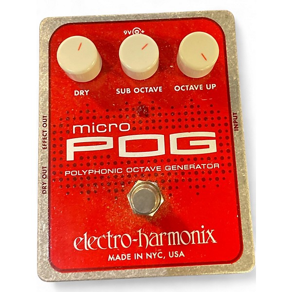 Used Electro-Harmonix Micro Pog Polyphonic Octave Generator Effect Pedal