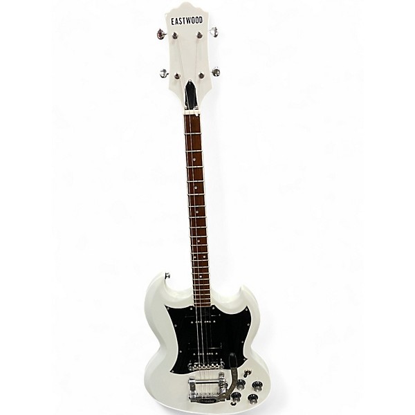 Used Eastwood Astro Jet Tenor White Solid Body Electric Guitar