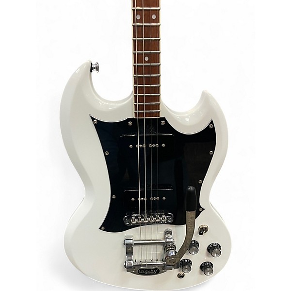 Used Eastwood Astro Jet Tenor White Solid Body Electric Guitar