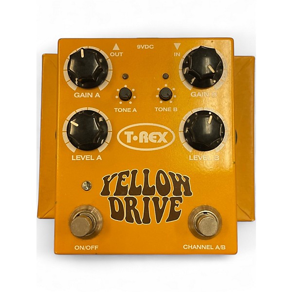 Used T-Rex Engineering Yellow Drive Distortion Effect Pedal