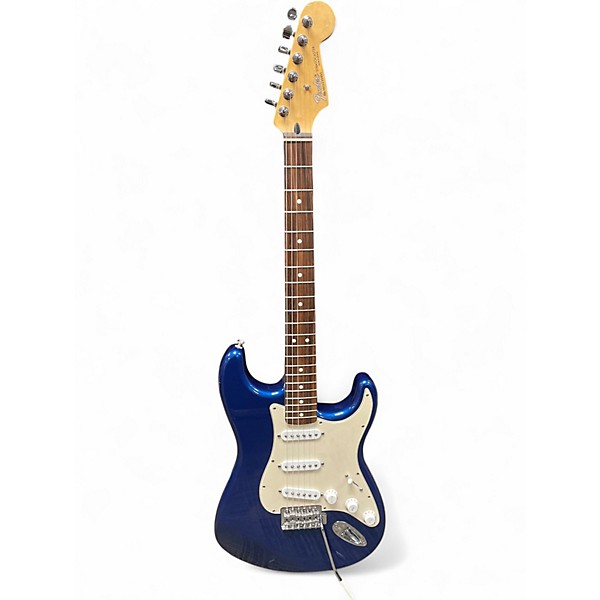 Used 2005 Fender FSR Standard Stratocaster Electron Blue Metallic Solid Body Electric Guitar