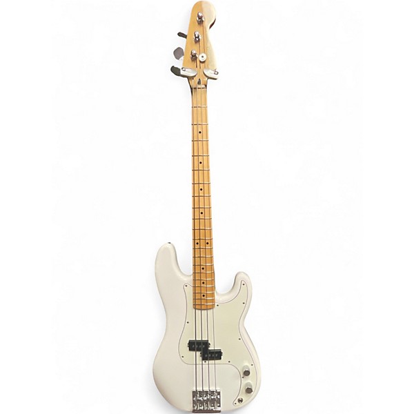 Used Fender Player Precision Bass Polar White Electric Bass Guitar
