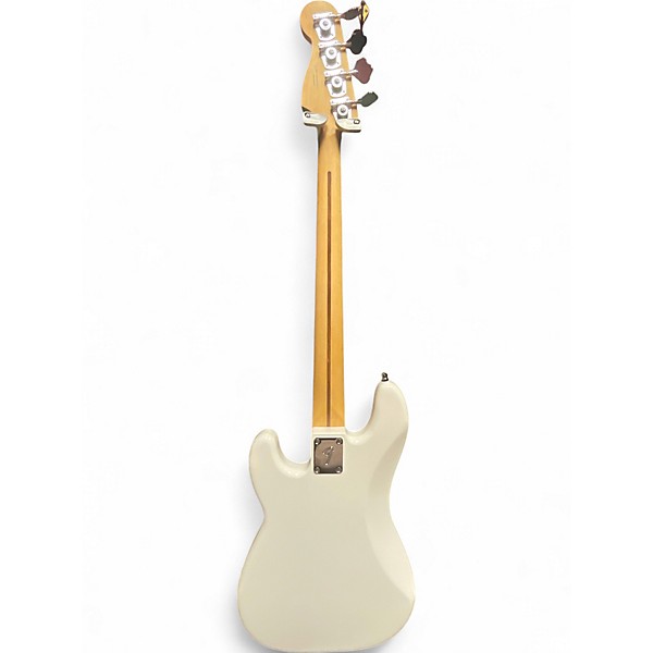 Used Fender Player Precision Bass Polar White Electric Bass Guitar