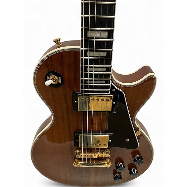 Used Epiphone Les Paul Custom Koa Natural Solid Body Electric Guitar