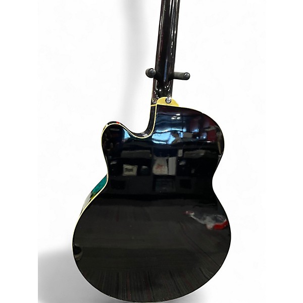 Used Ibanez AEB5E Black Acoustic Bass Guitar