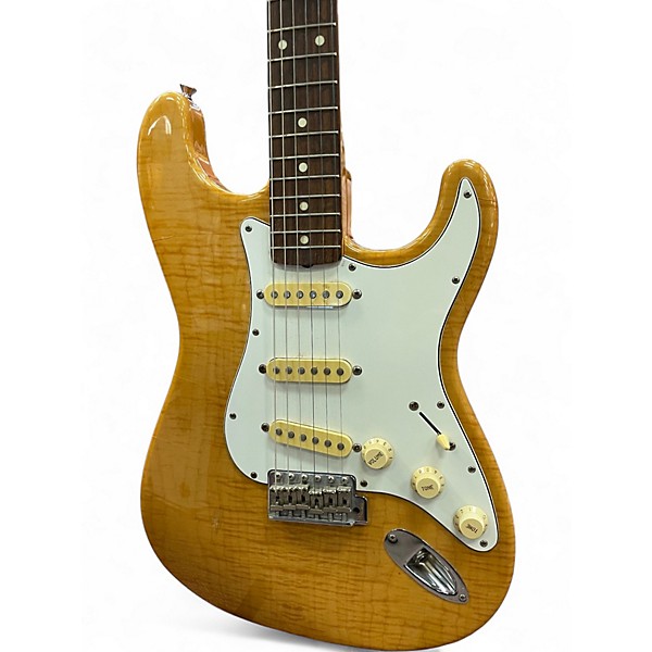 Used Fender FOTO FLAME STRATOCASTER NATRUAL Solid Body Electric Guitar