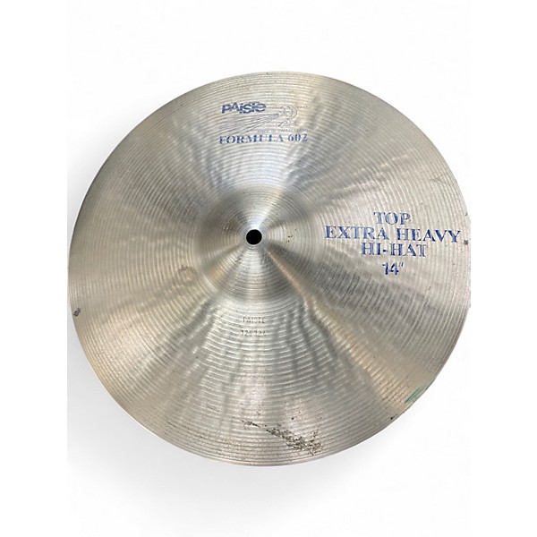 Used Paiste 14in Formula 602 Extra Heavy High Hat Pair Cymbal