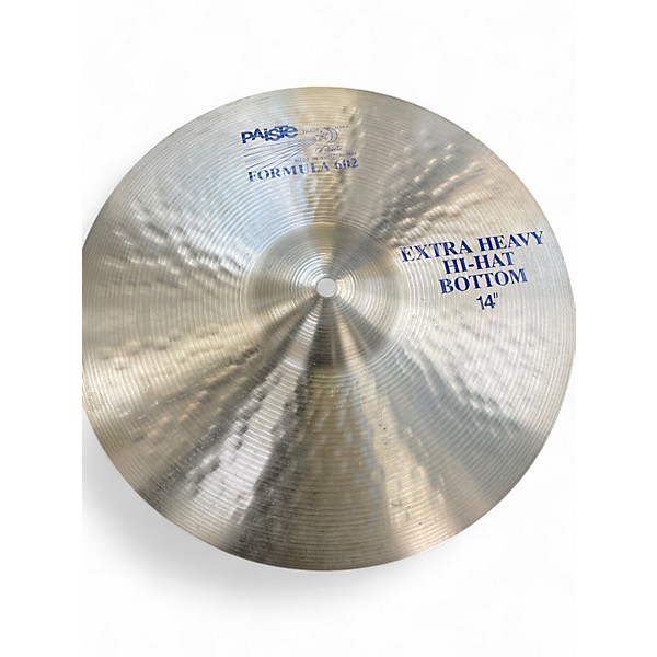 Used Paiste 14in Formula 602 Extra Heavy High Hat Pair Cymbal