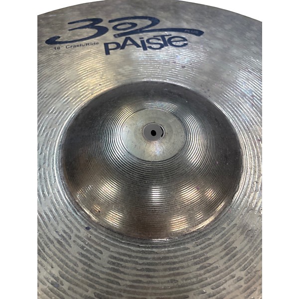 Used Paiste 18in 302 Plus Crash/Ride Cymbal