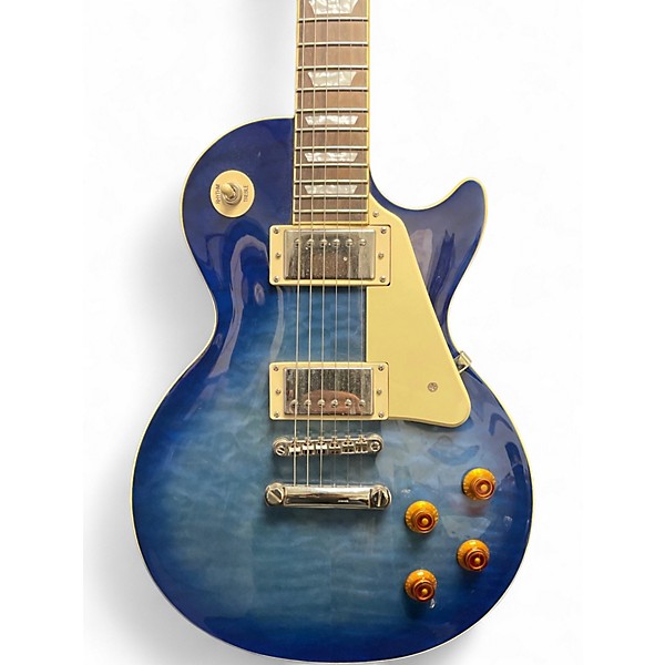 Used Epiphone les paul standard pro Blue Burst Solid Body Electric Guitar
