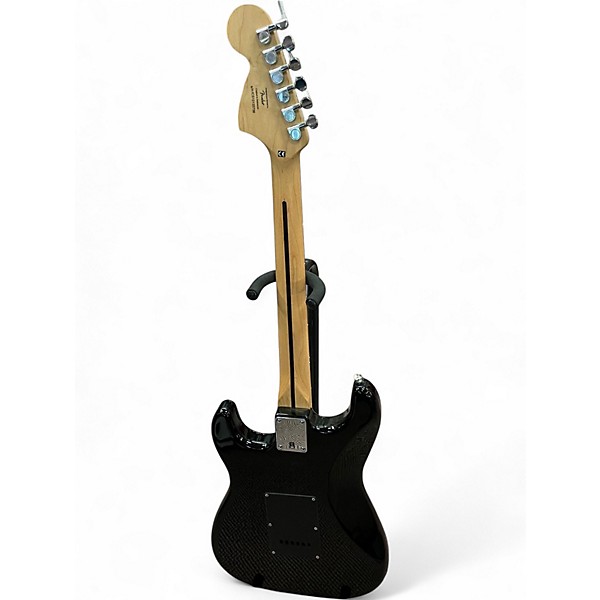 Used 2012 Squier Standard Stratocaster Black Solid Body Electric Guitar