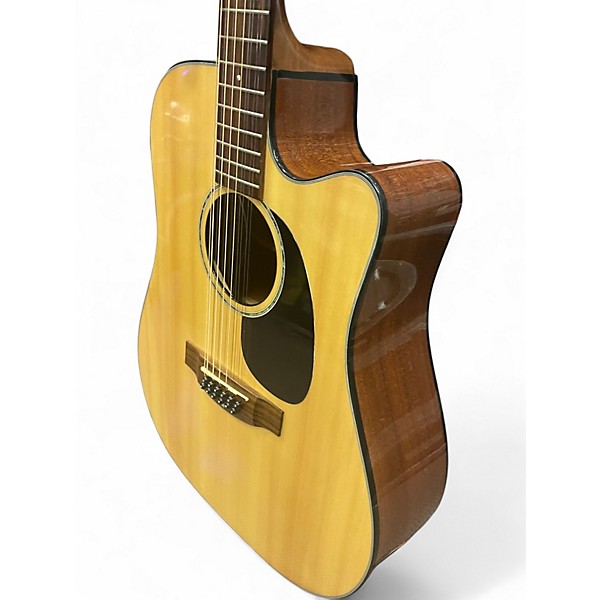Used Takamine EG345C Natural Acoustic Electric Guitar