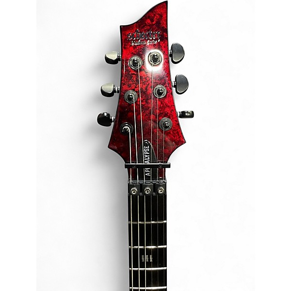 Used Schecter Guitar Research C1 Apocalypse RED REGIN Solid Body Electric Guitar