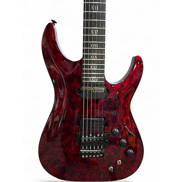 Used Schecter Guitar Research C1 Apocalypse RED REGIN Solid Body Electric Guitar