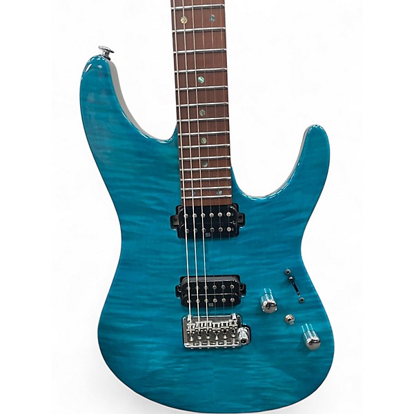 Used Ibanez MM1 Martin Miller Blue Solid Body Electric Guitar