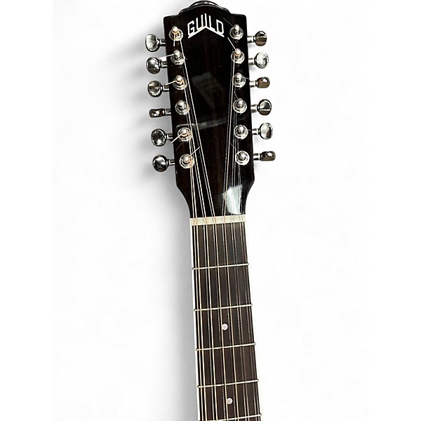 Used Guild f2512ce deluxe sunburst 12 String Acoustic Electric Guitar