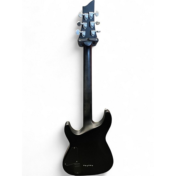 Used Schecter Guitar Research C1 Platinum Trans Black Solid Body Electric Guitar