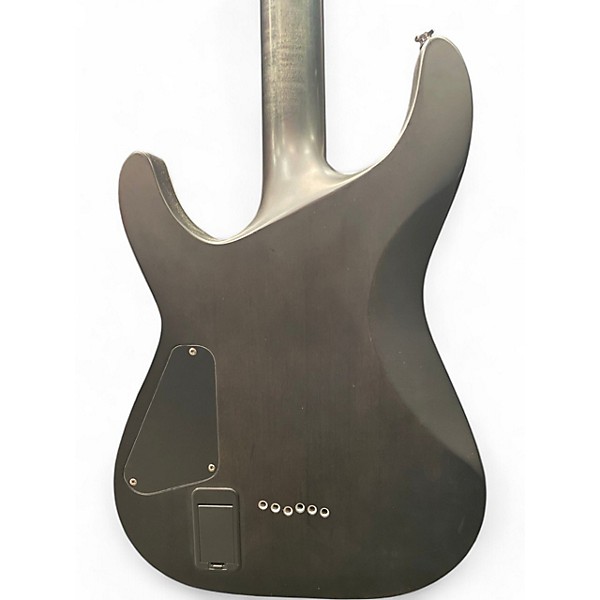 Used Schecter Guitar Research C1 Platinum Trans Black Solid Body Electric Guitar