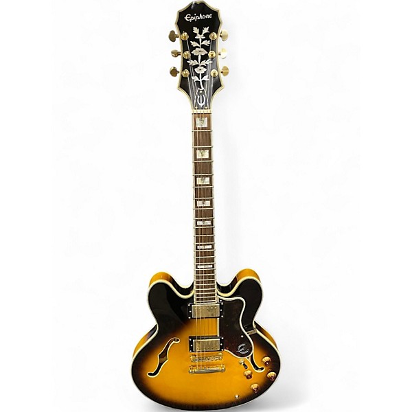 Used 2011 Epiphone Sheraton II 2 Color Sunburst Hollow Body Electric Guitar
