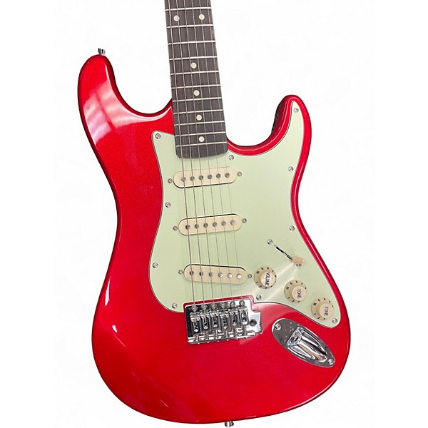 Used Jay Turser JT30 3/4 Candy Apple Red Metallic Solid Body Electric Guitar
