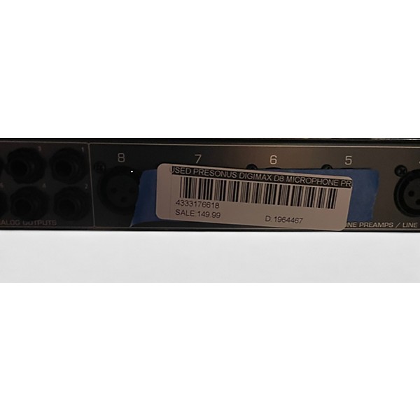 Used PreSonus Digimax D8 Microphone Preamp