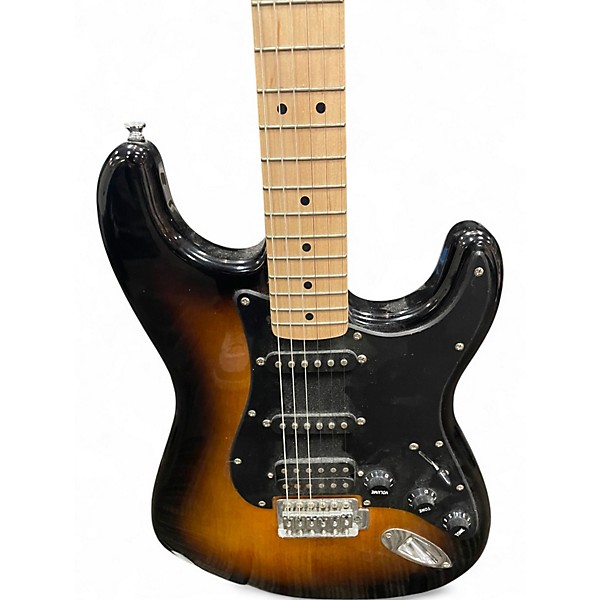 Used Squier Standard Stratocaster 2 Color Sunburst Solid Body Electric Guitar