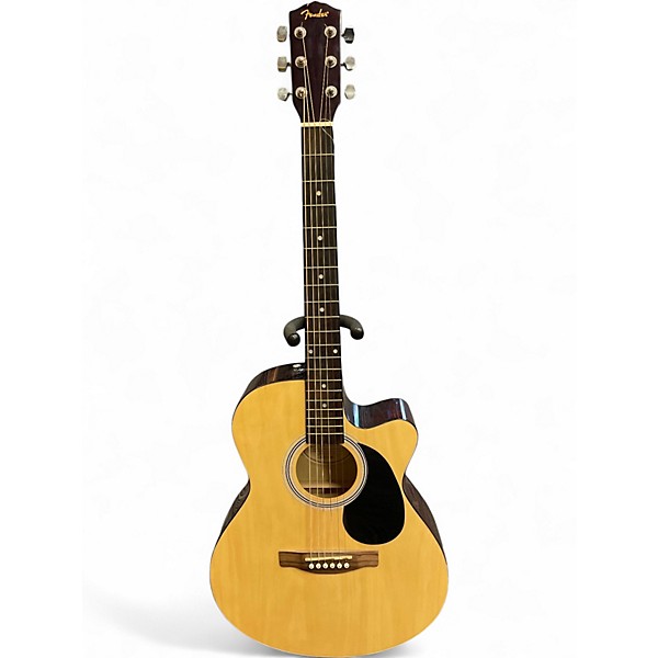 Used Fender FA135CE Concert Natural Acoustic Electric Guitar