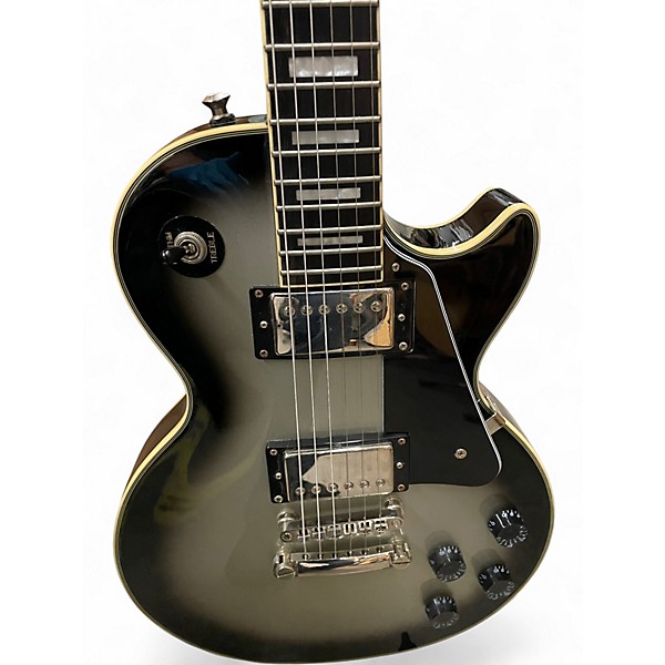 Used Epiphone Les Paul Custom Silverburst Solid Body Electric Guitar