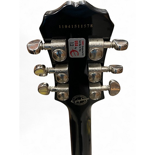 Used Epiphone Les Paul Custom Silverburst Solid Body Electric Guitar