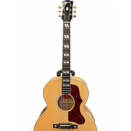 Used 2015 Gibson J185 Custom Quilt Natural Acoustic Guitar