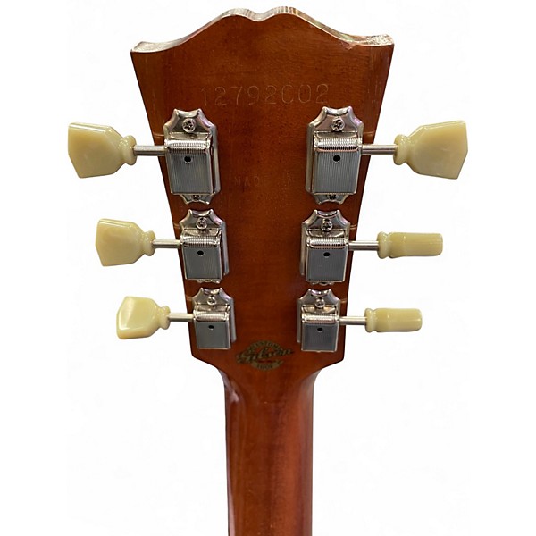 Used 2015 Gibson J185 Custom Quilt Natural Acoustic Guitar