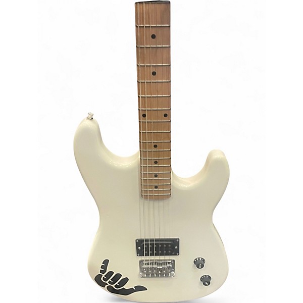 Used Davison S Style White Solid Body Electric Guitar