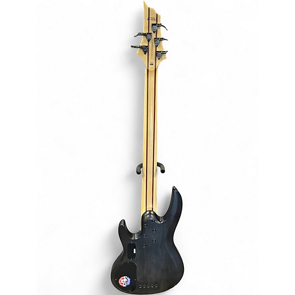 Used ESP LTD B205SM 5 String Trans Black Electric Bass Guitar