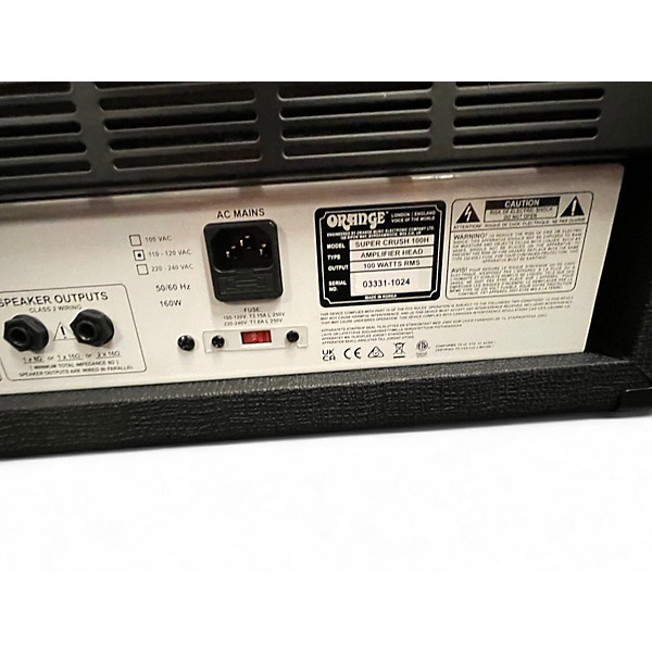 Used Orange Amplifiers SUPER CRUSH 100 HEAD Solid State Guitar Amp Head