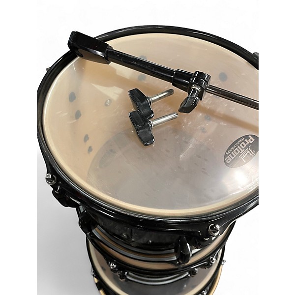 Used Pearl 5 Piece Vision Black Drum Kit