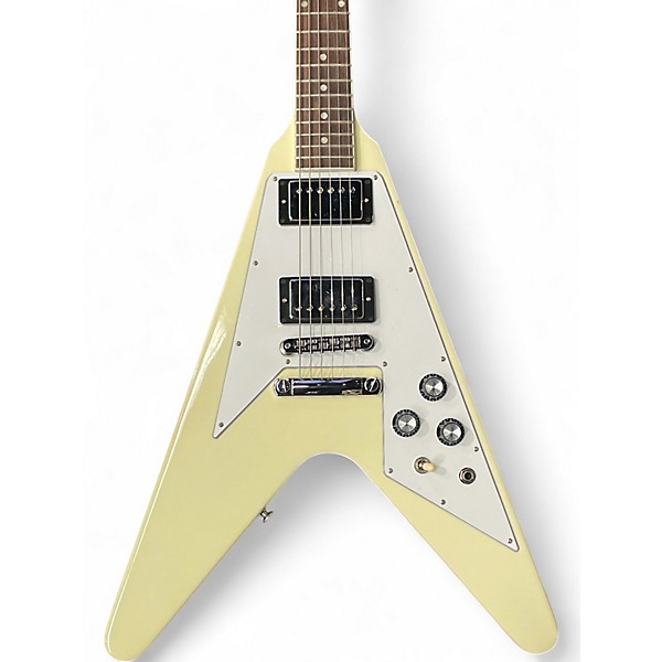 Used 2024 Gibson 70's Flying V Classic White Solid Body Electric Guitar
