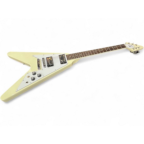 Used 2024 Gibson 70's Flying V Classic White Solid Body Electric Guitar