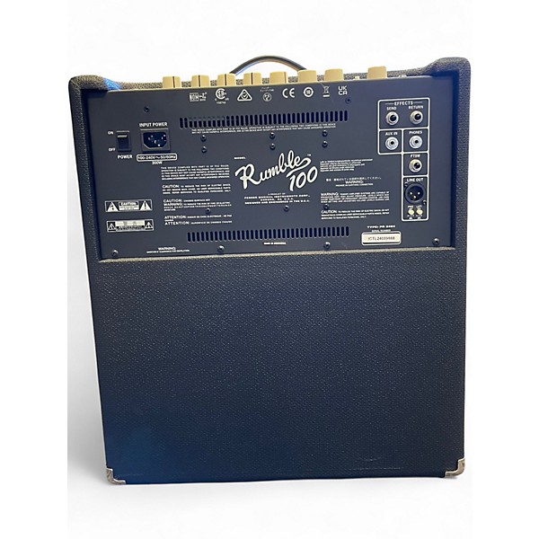 Used Fender Rumble 100 1x15 100W Bass Combo Amp