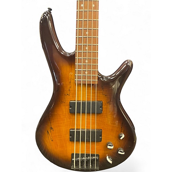 Used Ibanez gsr2055m sun burst Electric Bass Guitar