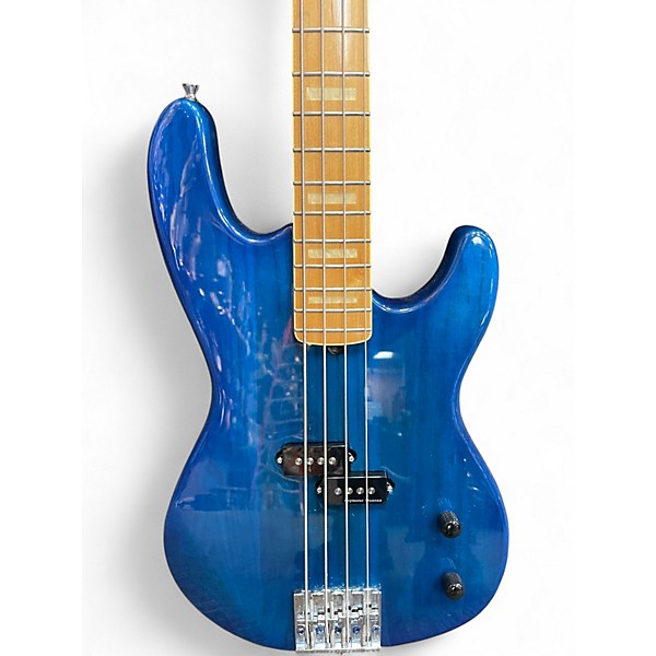 Used Miscellaneous DOUBLECUT 4 STRING Blue Electric Bass Guitar