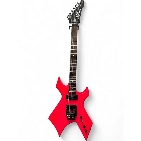 Vintage 1988 B.C. Rich NJ Series Warlock HOT PINK Solid Body Electric Guitar