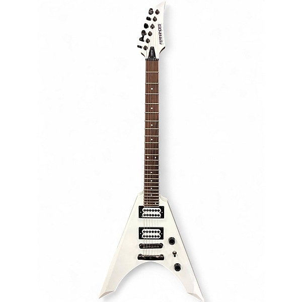 Used Fernandes Vortex X08 White Solid Body Electric Guitar
