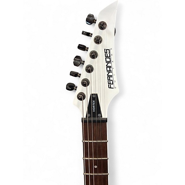 Used Fernandes Vortex X08 White Solid Body Electric Guitar